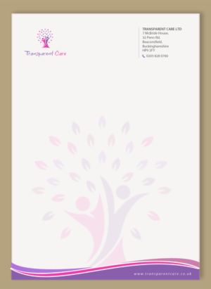 Stationery Design by chandrayaan.creative for Transparent Care  | Design: #10608610