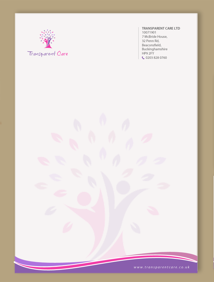 Stationery Design by chandrayaan.creative for Transparent Care  | Design #10802460