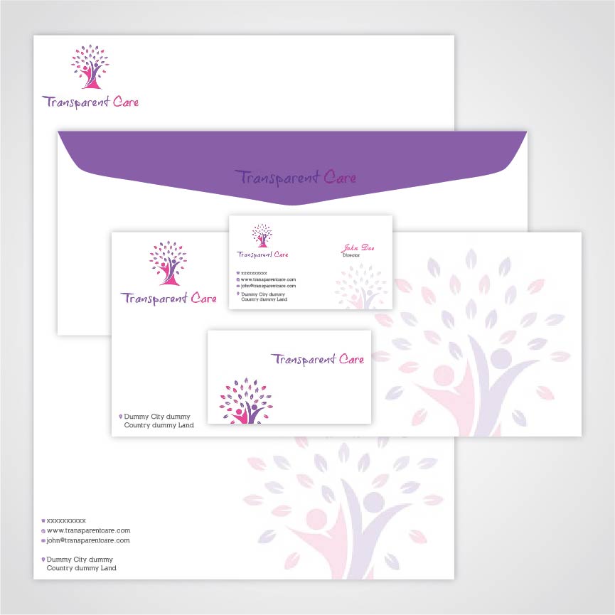 Stationery Design by zoovdesign for Transparent Care  | Design #10529736