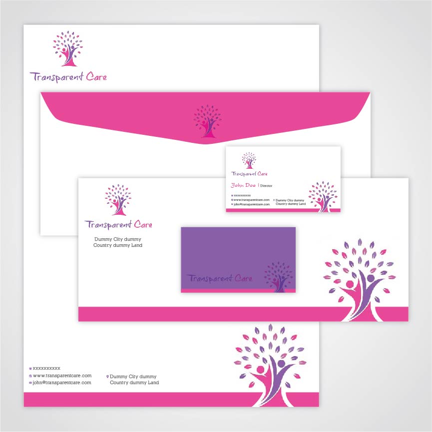 Stationery Design by zoovdesign for Transparent Care  | Design #10529742