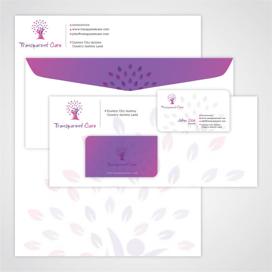 Stationery Design by zoovdesign for Transparent Care  | Design #10529744