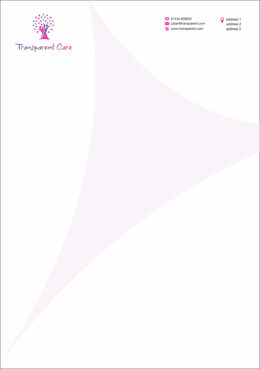 Schreibwaren-Design von Actives für Transparent Care  | Design #10553626