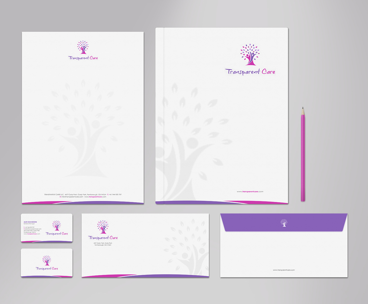 Stationery Design by logodentity for Transparent Care  | Design #10525033