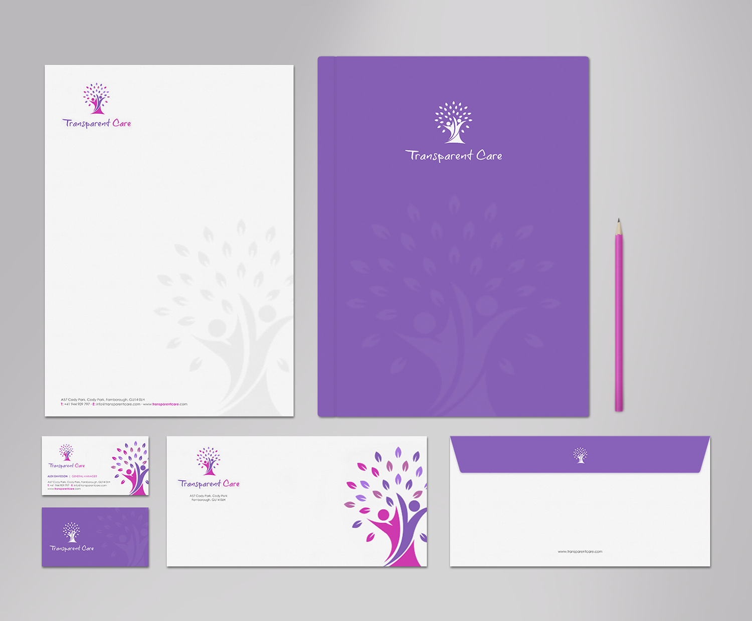 Stationery Design by logodentity for Transparent Care  | Design #10525139