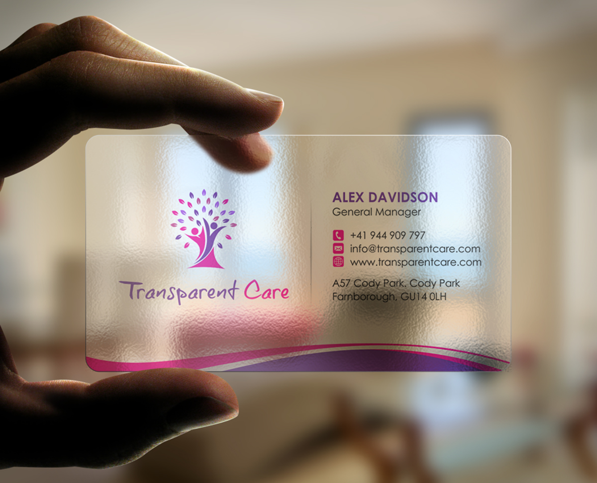 Stationery Design by logodentity for Transparent Care  | Design #10556545