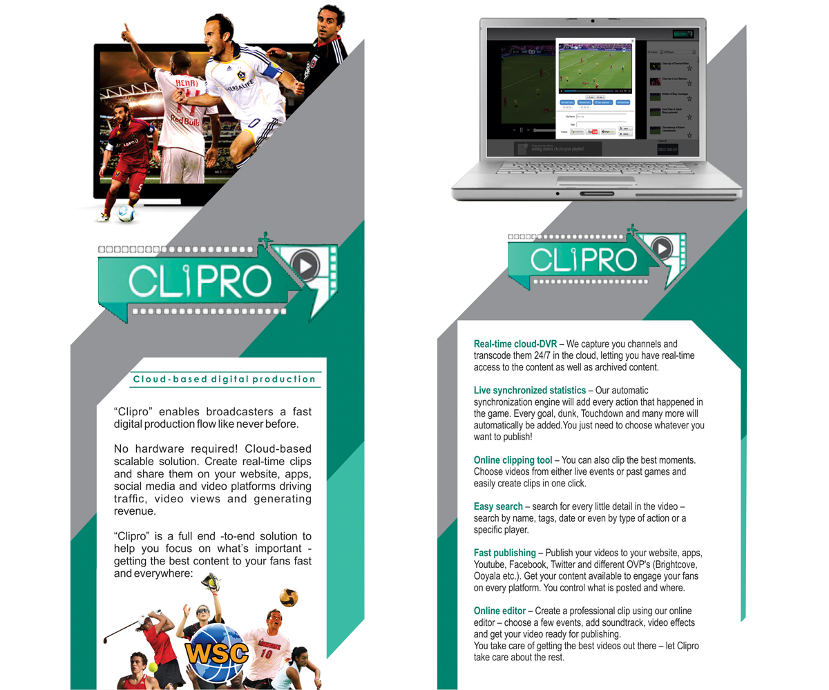 Brochure Design by Gus for W.S.C Sports Technologies | Design #2206923