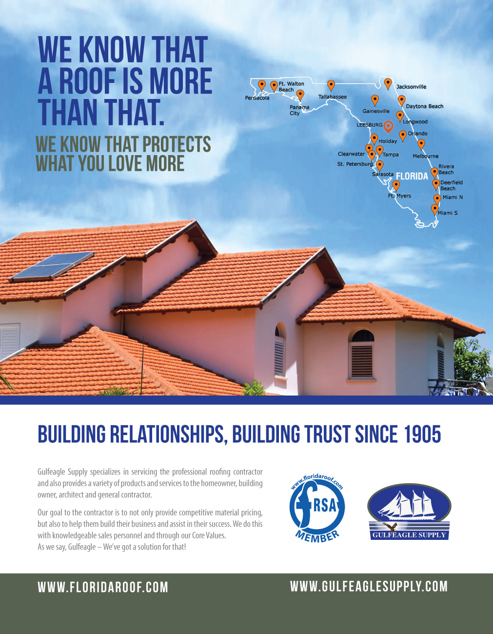 Masculine, Bold, Roofing Advertisement Design for a Company by JCR