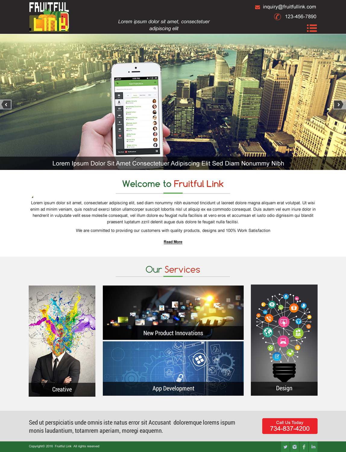 Web Design by harmi_199 for fruitful.link | Design #10524076