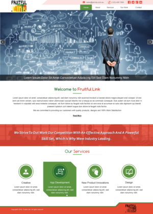 Web Design by harmi_199 for fruitful.link | Design: #10532401