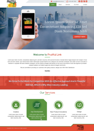Web Design by harmi_199 for fruitful.link | Design: #10532402