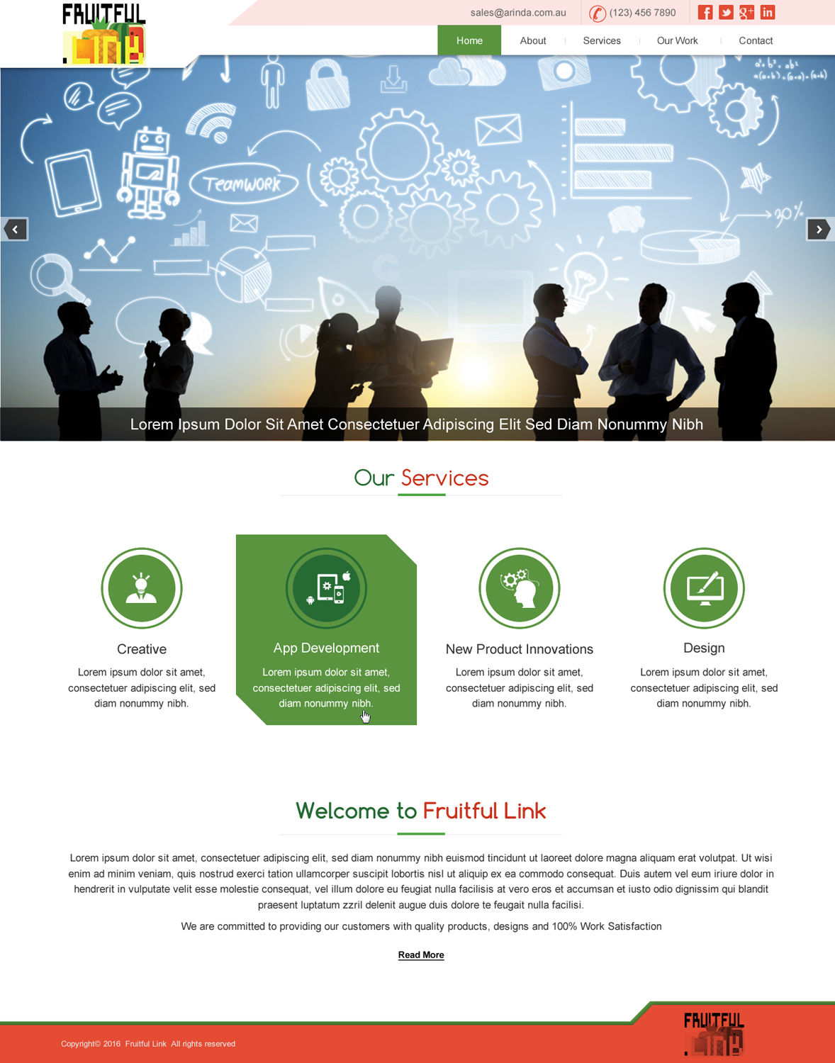 Web Design by harmi_199 for fruitful.link | Design #10532426