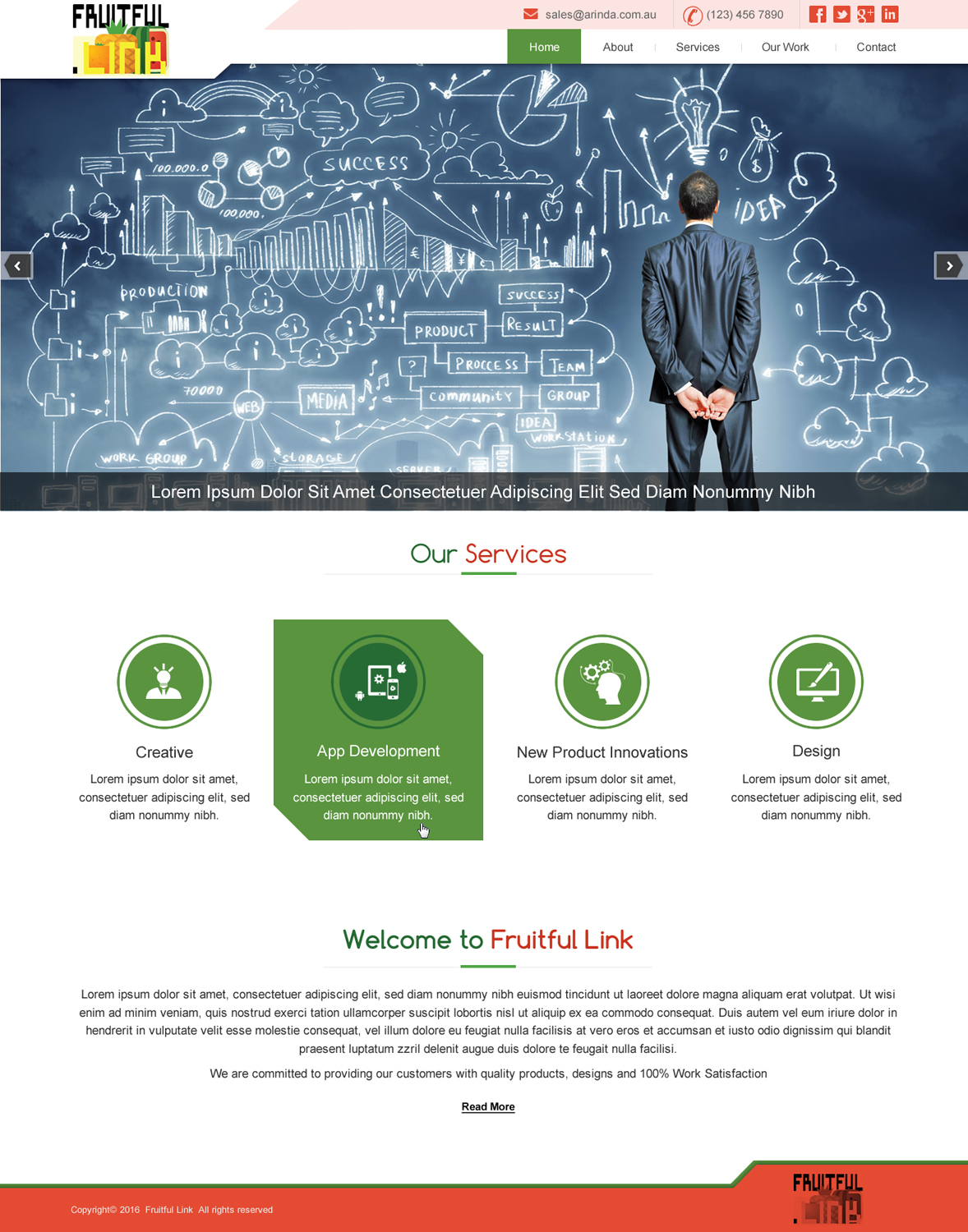 Web Design by harmi_199 for fruitful.link | Design #10532427