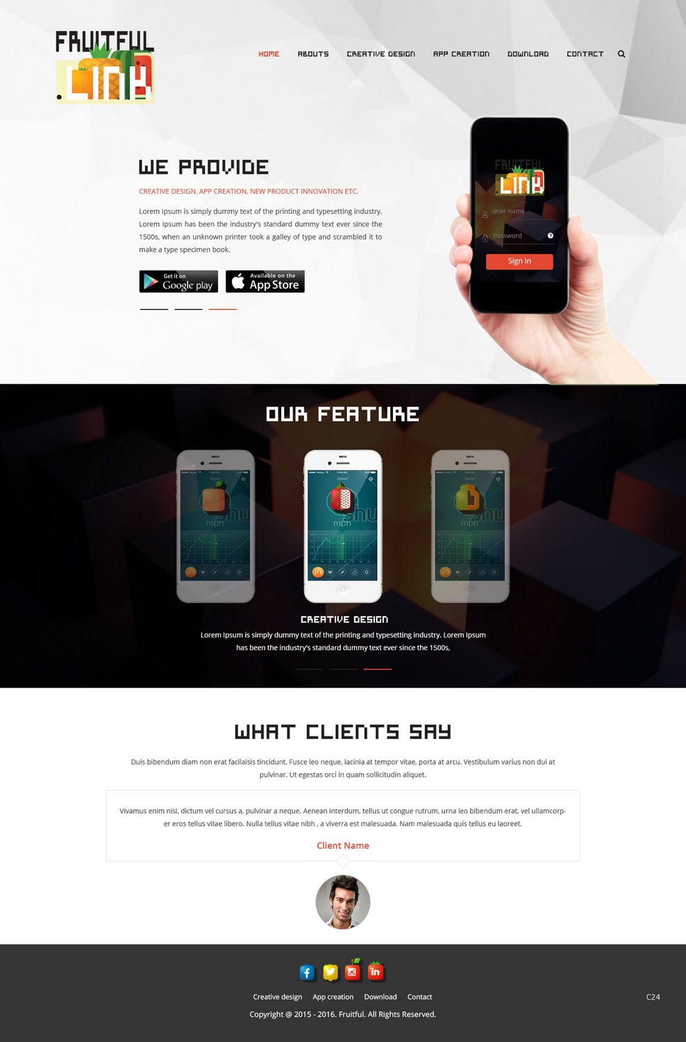 Web Design by pb for fruitful.link | Design #10520771