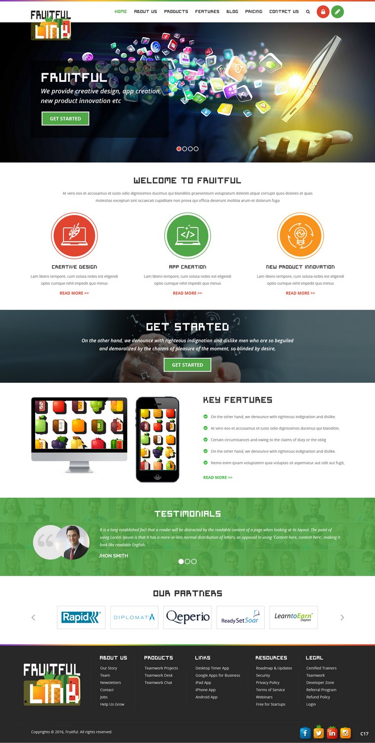Web Design by pb for fruitful.link | Design #10520773