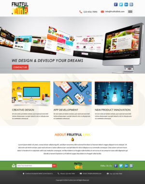 Web Design by Sbss for fruitful.link | Design: #10511118
