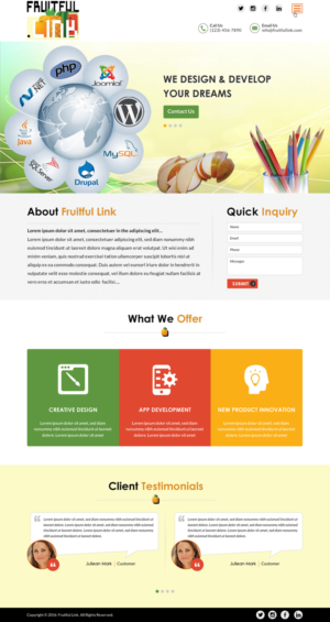 Diseño Web por Sbss para fruitful.link | Diseño: #10511120