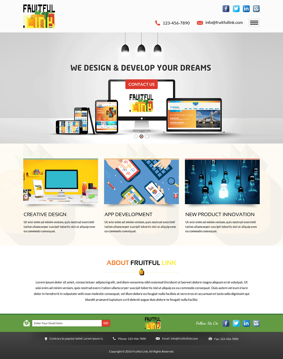 Web-Design von Sbss für fruitful.link | Design #10511121