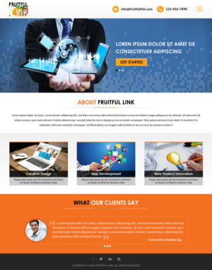 Web Design by Sbss for fruitful.link | Design: #10511126