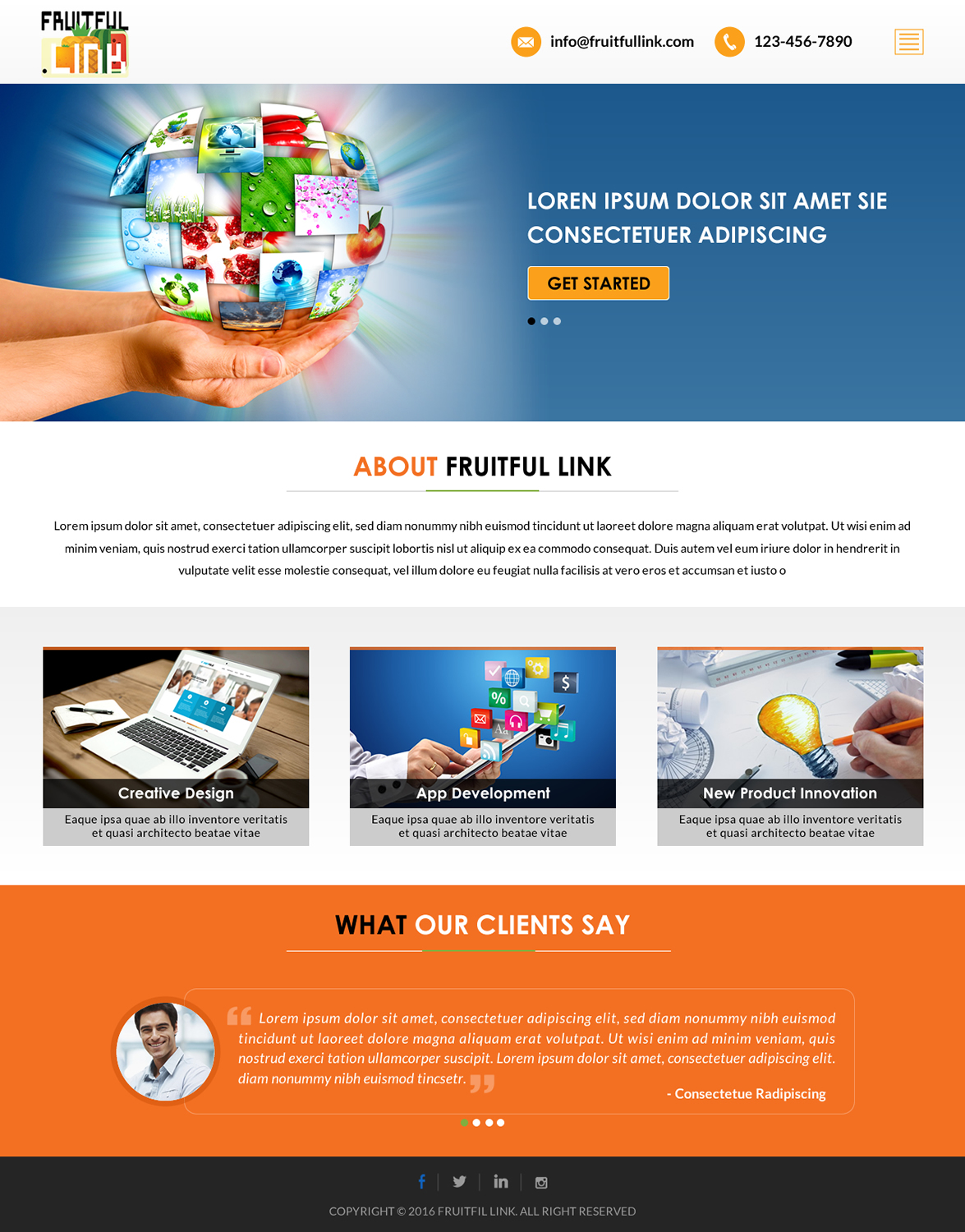 Web Design by Sbss for fruitful.link | Design #10511128