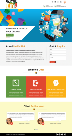 Web Design by Sbss for fruitful.link | Design: #10511129