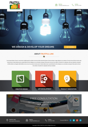 Web Design by Sbss for fruitful.link | Design: #10519600