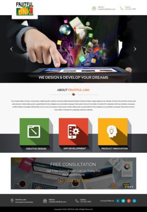 Web Design by Sbss for fruitful.link | Design: #10519601