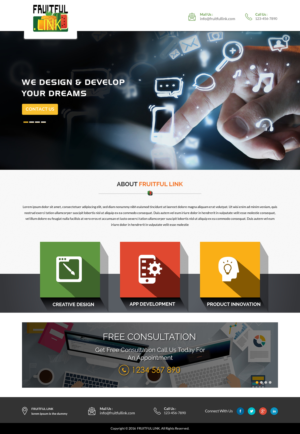 Web Design by Sbss for fruitful.link | Design #10519603