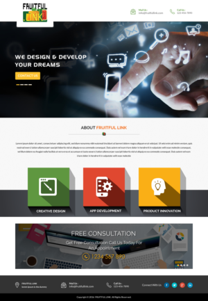 Web Design by Sbss for fruitful.link | Design: #10519603