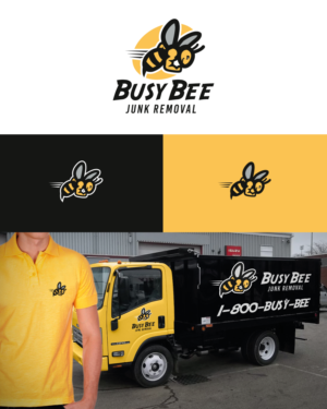 Logo Design by Solo Brand for Busy Bee Junk Removal | Design: #10552469