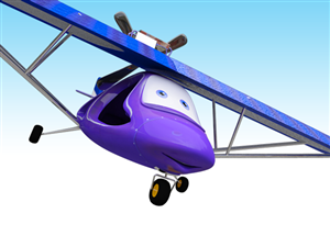 Ultralight Airplane Cartoon | Design Illustration par artistraman