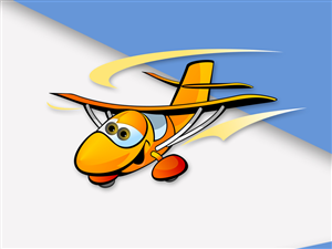 Ultralight Airplane Cartoon | Design Illustration par vladst2004