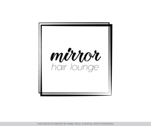 Logo Design by isabel paoli for mirror hair lounge | Design: #10603227