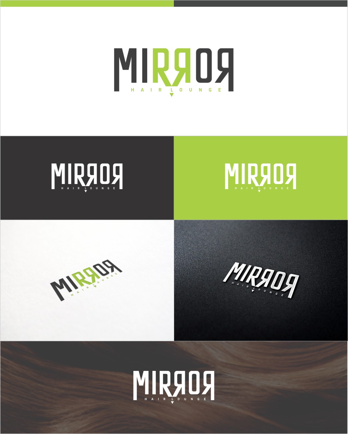 Logo Design by DG for mirror hair lounge | Design #10585805