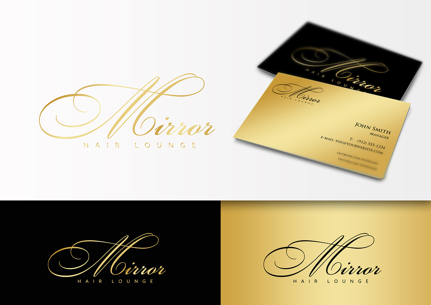 Logo Design by maria-kaz for mirror hair lounge | Design #10609117