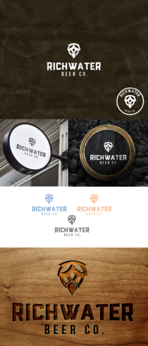 Logo Design by artofni16 for Richwater Beer Co | Design: #10515422