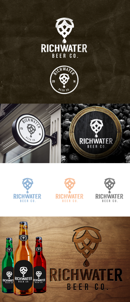 Logo Design by artofni16 for Richwater Beer Co | Design #10517213