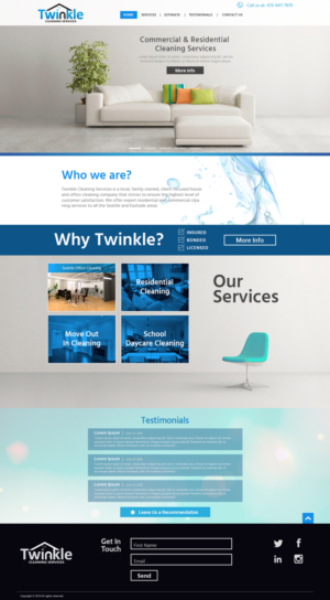Twinkle Cleaning Services - Redesign  | Web-Design von lionx