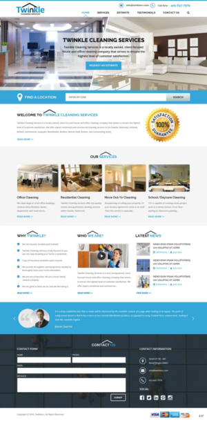 Web Design by pb for Twinkle Cleaning Services, LLC | Design: #10531009