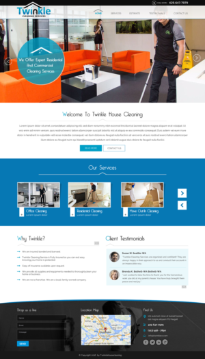 Twinkle Cleaning Services - Redesign  | Web-Design von Sbss