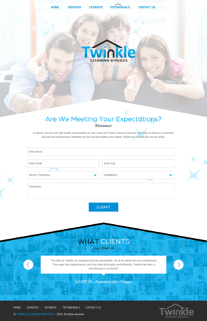 Web-Design von rightway für Twinkle Cleaning Services, LLC | Design: #10938861