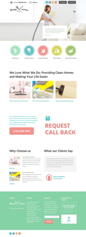 Web-Design von cCopilot für Twinkle Cleaning Services, LLC | Design: #10574225