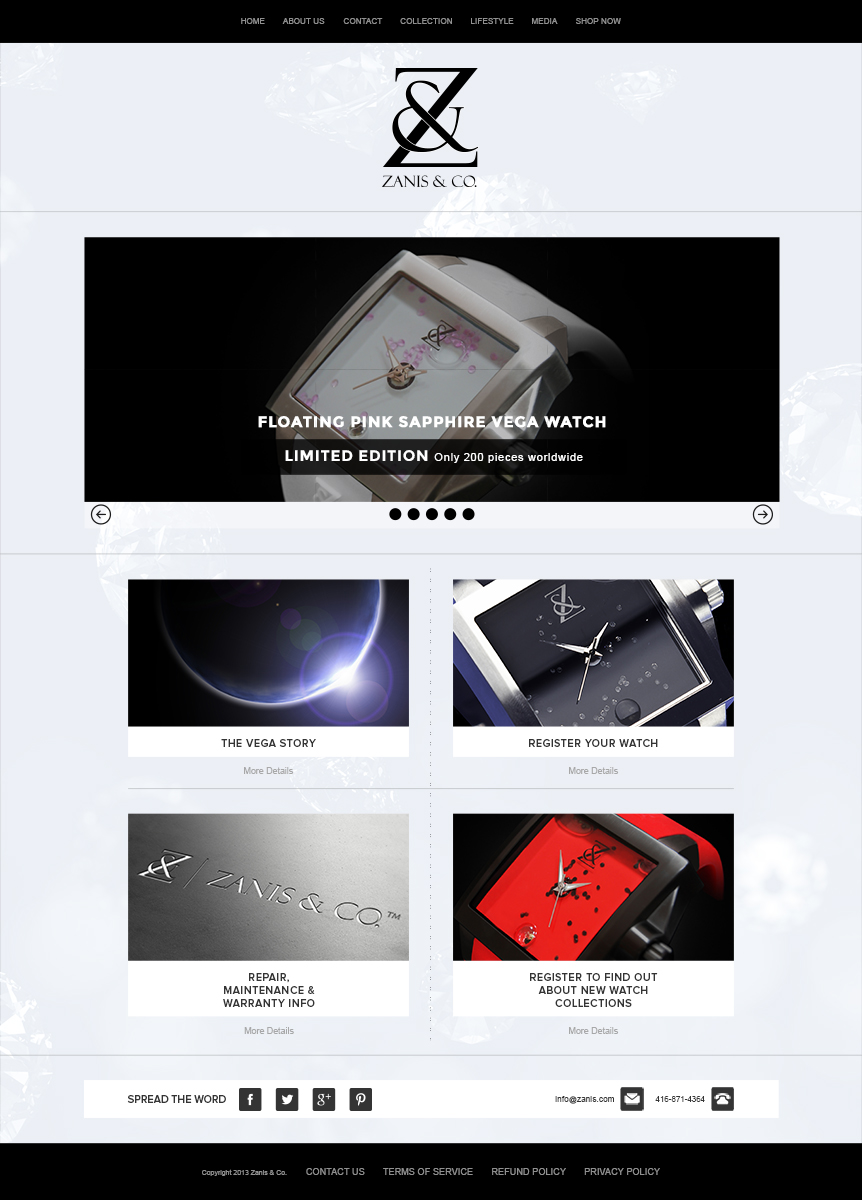 Web Design by eckographic for Zanis & Co | Design #2212650