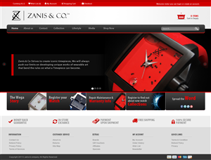 Web Design by Tariq Shamim for Zanis & Co | Design #2218069