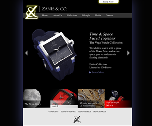 Web Design by  Alex.V [Tantra Rama Prod.] for Zanis & Co | Design #2233471