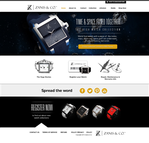 Web Design by weathered83 for Zanis & Co | Design: #2219961