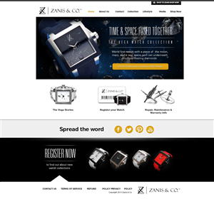 Web Design by weathered83 for Zanis & Co | Design: #2219975