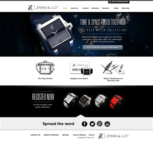 Web Design by weathered83 for Zanis & Co | Design: #2220007