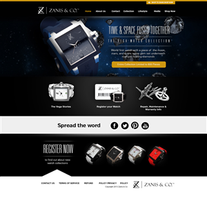 Web Design by weathered83 for Zanis & Co | Design #2220559