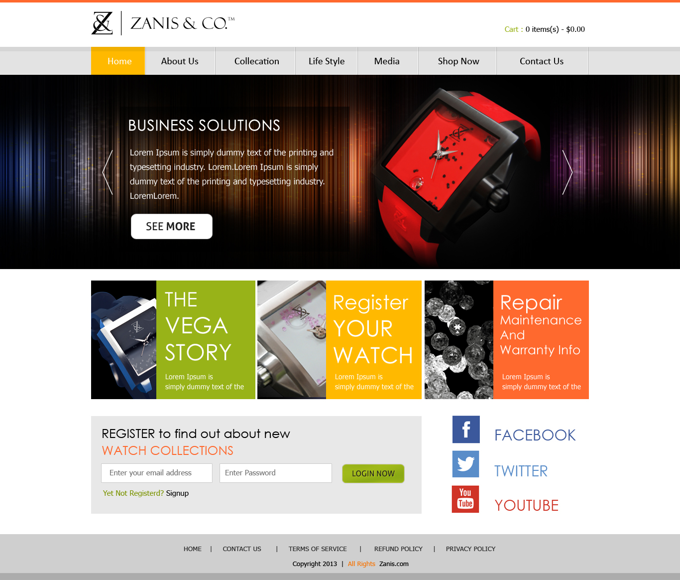 Web Design by logocreatorteam for Zanis & Co | Design #2216947