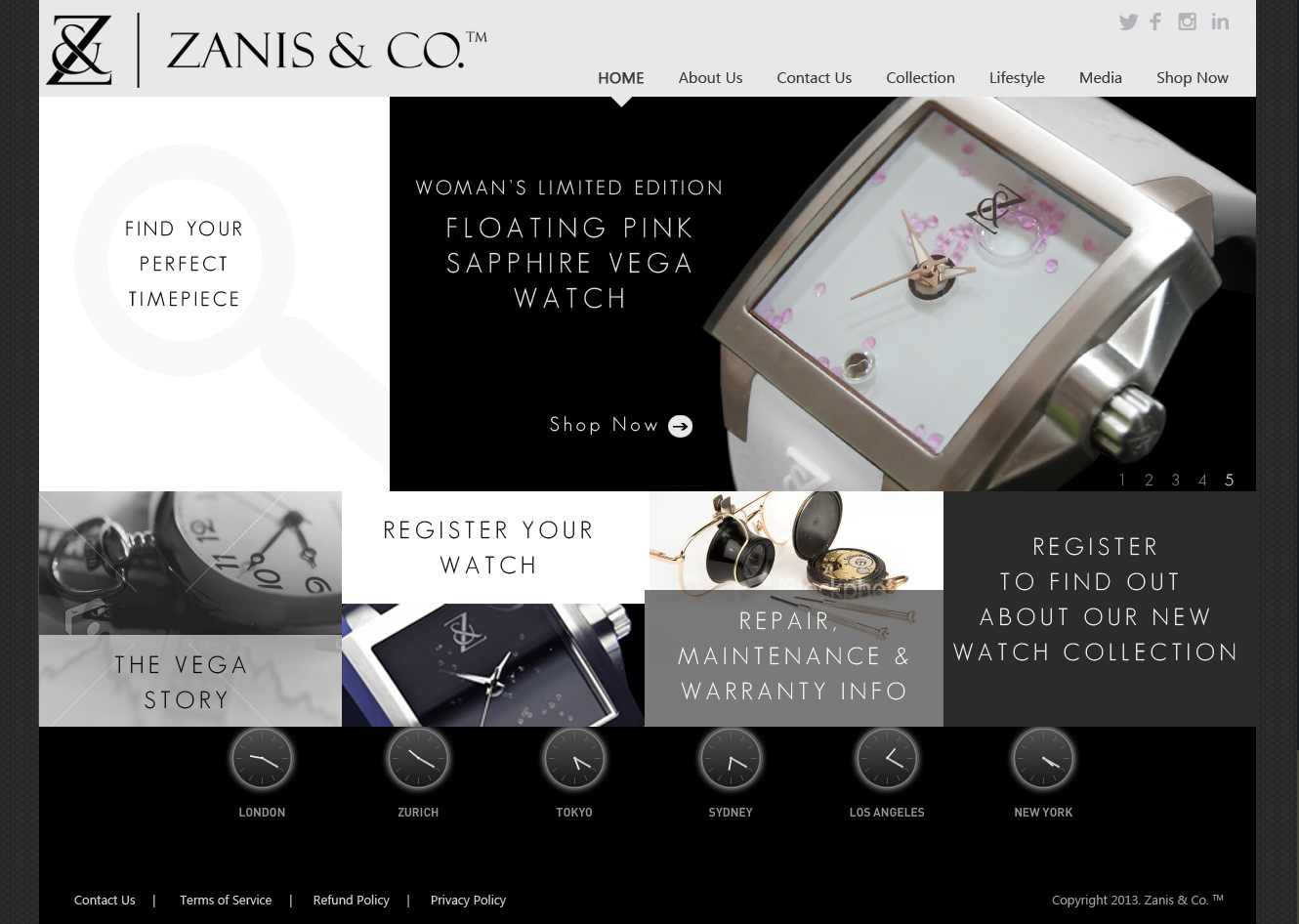 Web Design by Ritz for Zanis & Co | Design #2216591